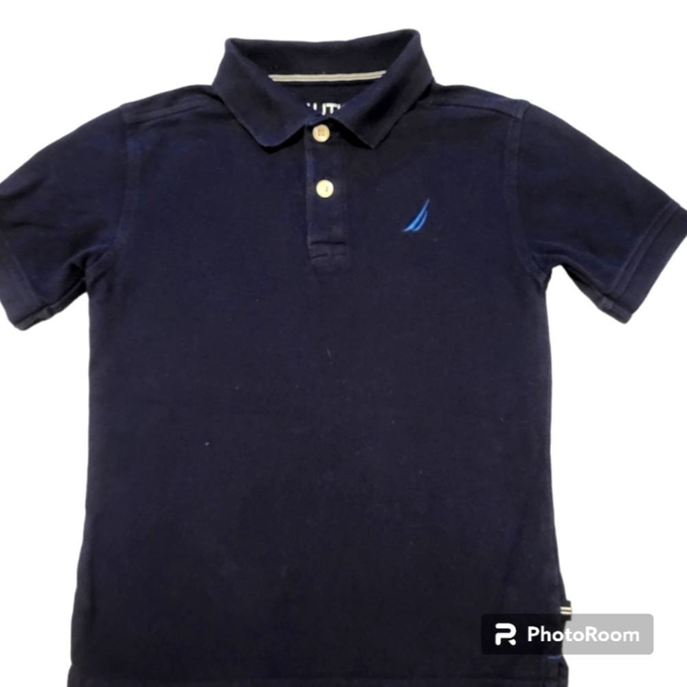 Nautica Navy Boys Polo Shirt Size 6